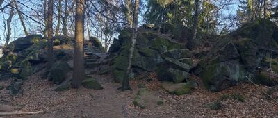 Rozejście szlaków pod Ślężą ↔ Rozdroże pod Kamiennym Krzyżem