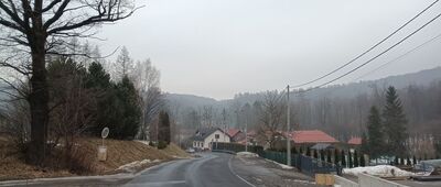 Dzięgielów, zamek ↔ Leszna Górna