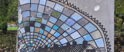 Krynica Zdrój, kościół ↔ Przełęcz Krzyżowa, rozejście szlaków