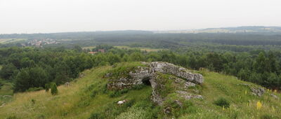 Ścieżka na Góry Towarne ↔ Olsztyn, ul. Juliusza Słowackiego [Widok z Gór Towarnych]