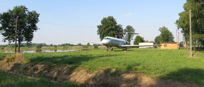 Brzeźnica ↔ Czernichów [Trójsilnikowy odrzutowiec Jak-40 w Brzeźnicy]