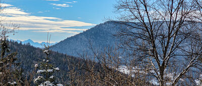 Rozejście szlaków ↔ Pod Małym Groniem [Widok na Luboń i Tatry spod Czechówki (zielony szlak)]