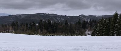 Węgierska Górka ↔ Abrahamów, rozejście szlaków