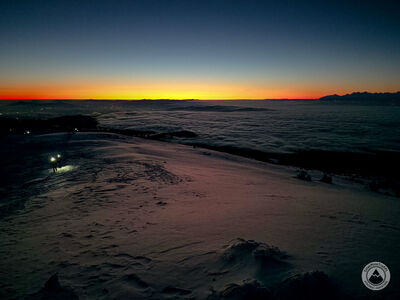 Widok spod Małego Garbu o brzasku