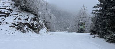 Przełęcz Żłobki, rozejście szlaków