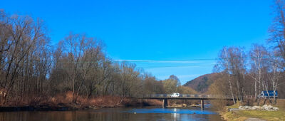 Ustroń, Polana, Papiernia ↔ Nad Przełęczą Beskidek [Rzeka Wisła]