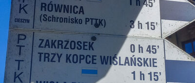 Dobka [Szlakowskaz przy kaplicy ewangelicko-augsburskiej w Ustroniu-Dobce]