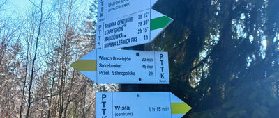 Trzy Kopce Wiślańskie [Szlakowskaz na Trzech Kopcach]