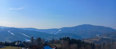 Wisła, Partecznik ↔ Trzy Kopce Wiślańskie [Widok z Jarzębatej]