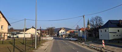 Przełęcz pod Konikiem ↔ Lądek Zdrój, rozejście szlaków