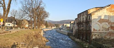 Przełęcz pod Konikiem ↔ Lądek Zdrój, rozejście szlaków