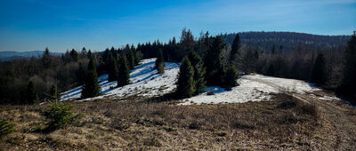 Polana Stumorgowa ↔ Przełęcz pod Małym Krzystonowem [Niebiesko-żółty szlak nad Przełęczą Przysłopek]