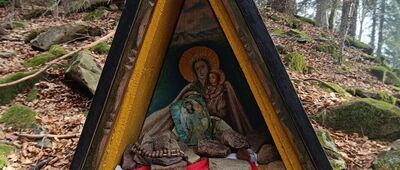 Skrzyżowanie na Luboniu ↔ Rabka-Zdrój, Zaryte, szlak żółty