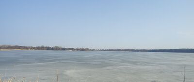 Zemborzyce, most na Bystrzycy ↔ Zemborzyce Podleśne [Zalew Zemborzycki - marzec]