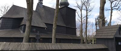 Bielsko-Biała, Mikuszowice ↔ Bystra, ul. Promienista [Kościół pw. św. Barbary]