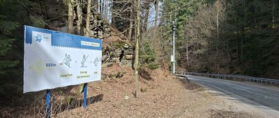 Torfowisko pod Zieleńcem, parking ↔ Zieleniec, odejście szlaku zielonego