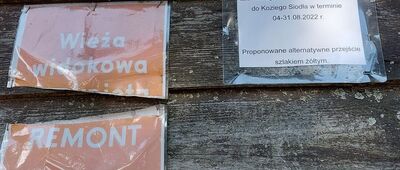 Taras pod Kozią Równią ↔ Kozie Siodło, rozwidlenie [Kozie Siodło]