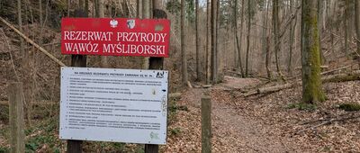 Odejście ścieżki przyrodniczej