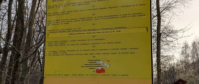 Rozejście szlaków ↔ Wąwóz Myśliborski, parking