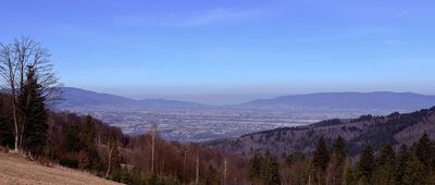 Węgierska Górka ↔ Abrahamów, rozejście szlaków