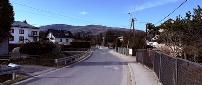 Abrahamów, rozejście szlaków ↔ Cięcina Gronie
