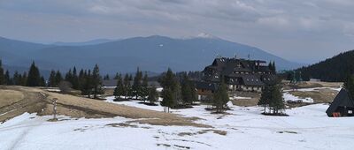 Hala Cebulowa ↔ Hala Miziowa, skrzyżowanie szlaków