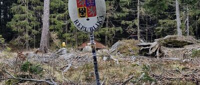 Machovský kříž, granica PL / CZ