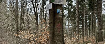 Javorový vrch, krzyż