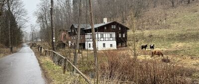 Łomnica, Trzy Strugi ↔ Rozejście szlaków