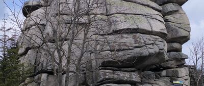 Stara Droga ↔ Schronisko Pod Łabskim Szczytem, odejście szlaku niebieskiego