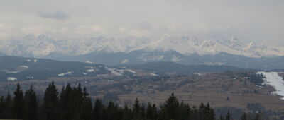 Czarna Góra, Sołtysowo ↔ Czarna Góra (Litwinka) [Widok na Tatry z góry Litwinka z Krzyżem Milenijnym]