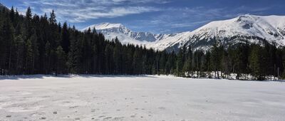 Smreczyński Staw [Bystra i Ornak nad Smreczyńskim Stawem]