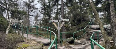 Błędne Skały, odejście na punkt widokowy