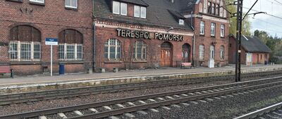 Terespol Pomorski, dworzec kolejowy