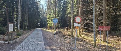 Kręgielny Trakt, granica parku narodowego