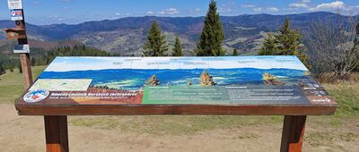 Wysoki Wierch [Tablica szczytów (strona na Beskidy)]