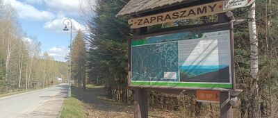 Początek ścieżki Rogasiowy Szlak