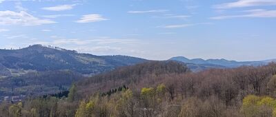 Walim, CKiT ↔ Przełęcz Walimska [Włodarz a oddali Góry Wałbrzyskie]