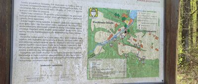Kluczkowice, początek ścieżki przyrodniczej