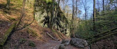 Pod Chełmową ↔ Brama Krakowska [Ojcowski Park Narodowy -Wąwóz Ciasne Skałki]