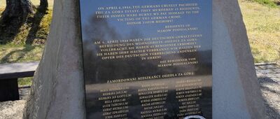 Mioduszyna ↔ Osiedle Piątkowa [Pomnik ofiar egzekucji Osiedla Zagórze w Makowie Podhalańskim]
