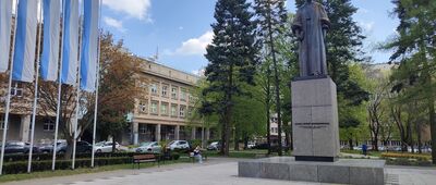 Lublin, pomnik Marii Curie-Skłodowskiej [pomnik M. Curie-Skłodowskiej na UMCS]