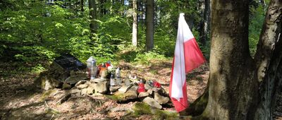 Chełm, rozejście szlaków [Mogiła żołnierzy Armii Krajowej, którzy zginęli w czasie II Wojny Światowej z rąk niemieckich okupantów]