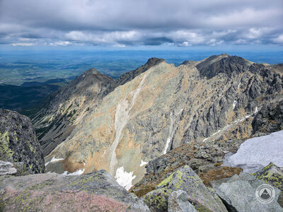 Kozi Wierch 2291 m n.p.m. - widok w kierunku Żółtej Turni