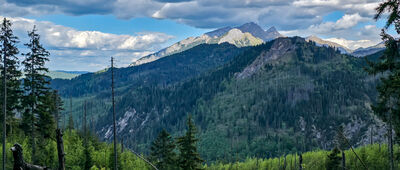 Czerwone Brzeżki ↔ Polana Pod Wołoszynem [Tatry Bielskie z czarnego szlaku nad Doliną Waksumndzką]