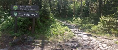 Sowia Dolina, granica parku narodowego [Wejście do Karkonoskiego PN w Sowiej Dolinie]