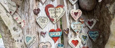 Leśniczówka Kamienica [Kapliczka Matki Bożej Pięknej Miłości i Jezusa Frasobliwego we wsi Kamienica]