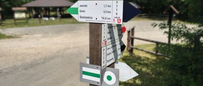 Łomnica, rozejście szlaków