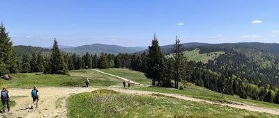 Schronisko PTTK Turbacz, rozejście szlaków