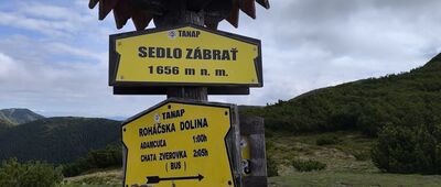 Sedlo Zábrať